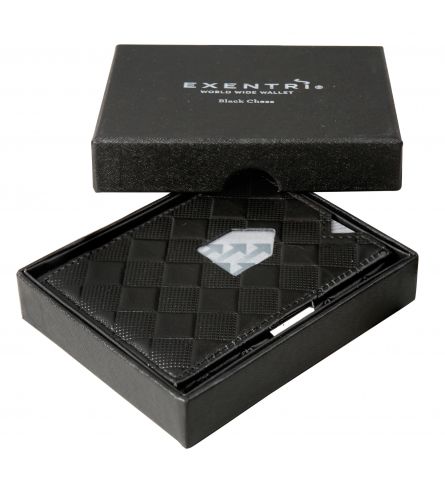 Exentri Wallet RFID Chess Black